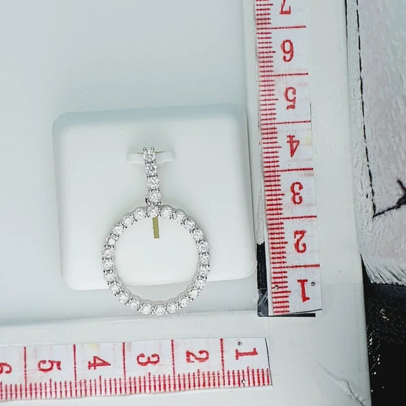 "925 Sterling Silver Cubic Zirconia Initial Pendant, UU1P6A6181 - Picture 9 of 9